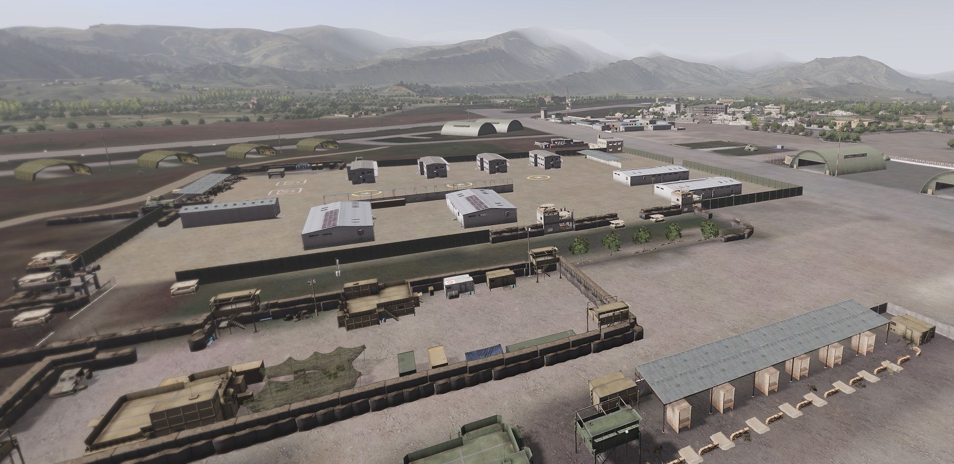 南部の軍事基地