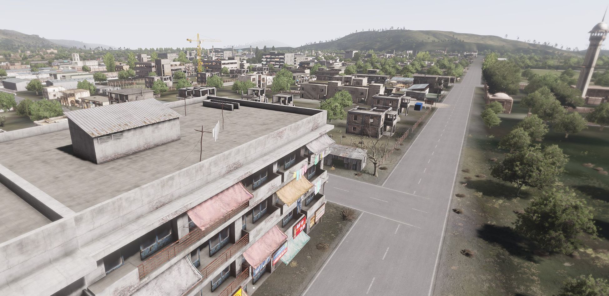 東部の町。