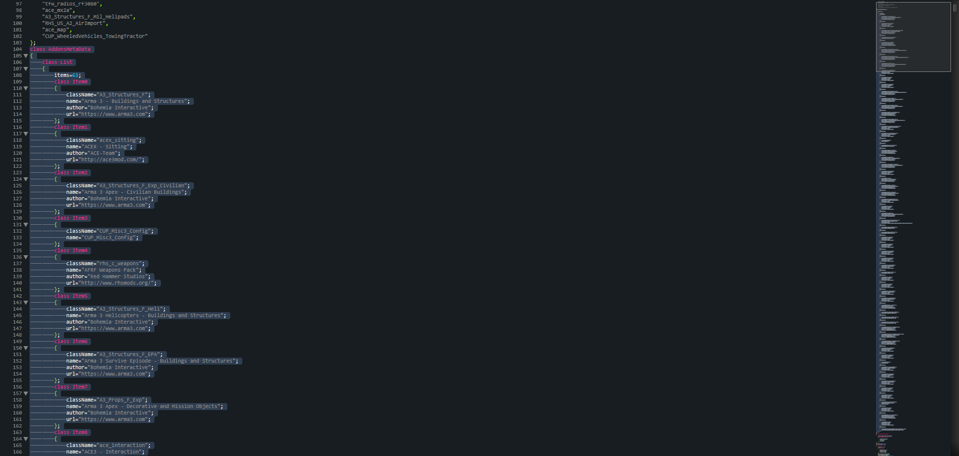 class addonsmetadata